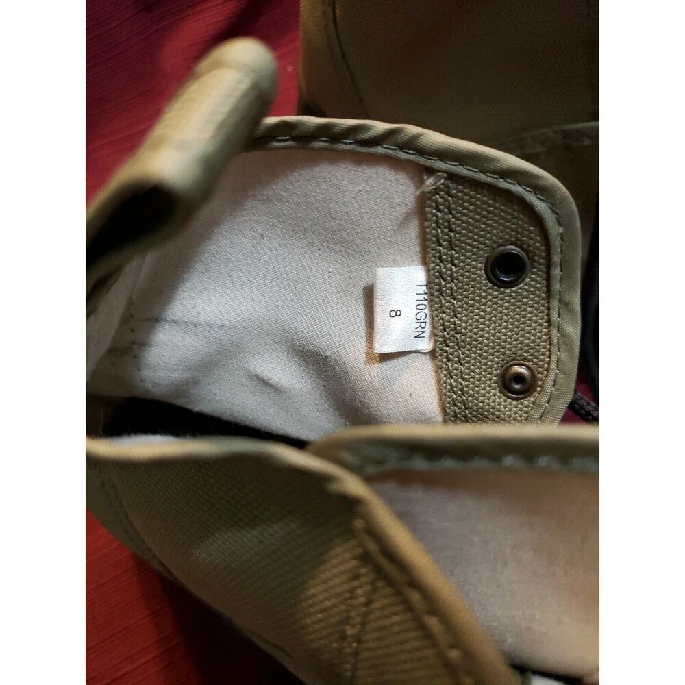 Canvas Lug Sole Wading Boots Olive Green Size 8 Flyfishing Fishing No Brand NWOT